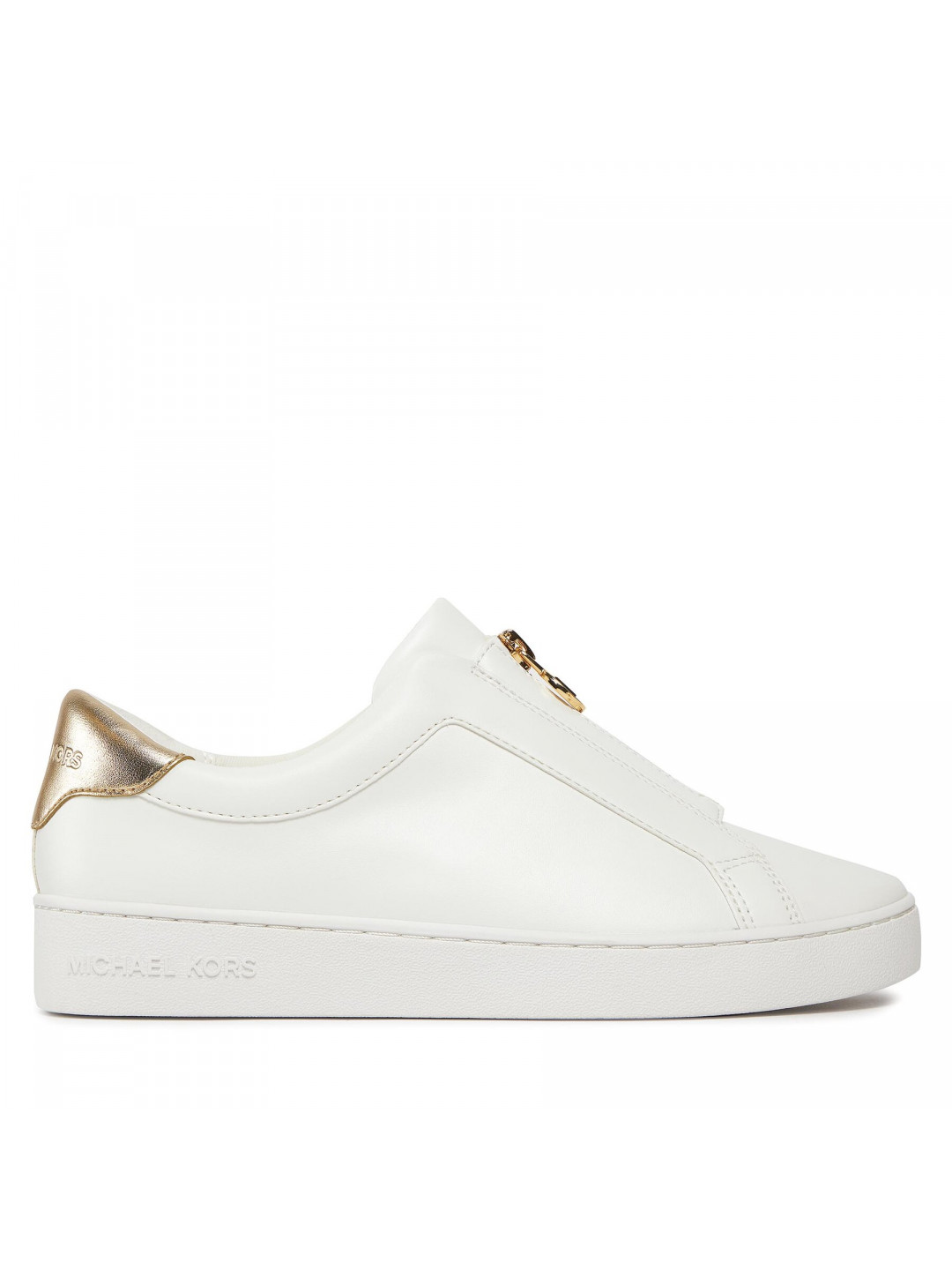 Sneakersy MICHAEL Michael Kors Keaton Zip Slip On 43R4KTFP2L Bílá